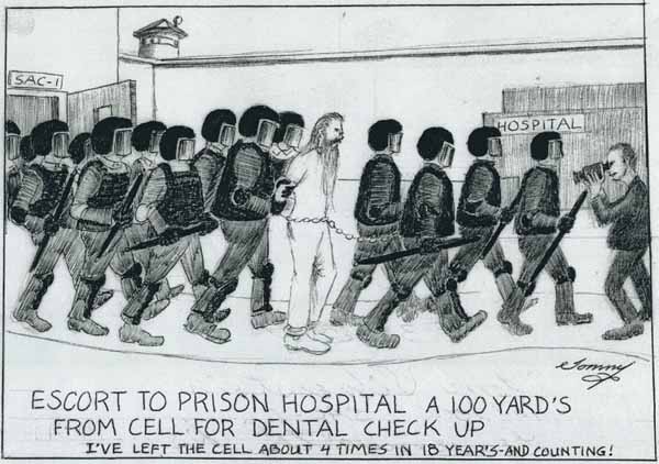 Thomas Silverstein Being Escorted to Prison Hospital
