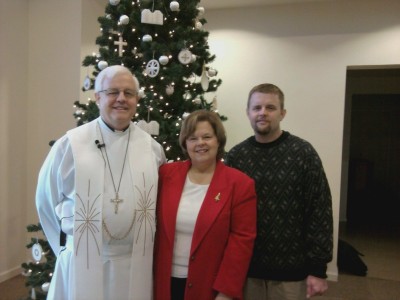 The three of us Christmas 2010 in happier times