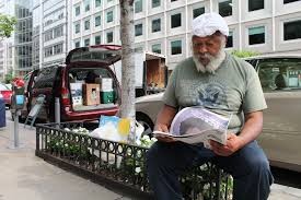 Alfred Postell graduated from Harvard but now roams D.C. streets. Washington Post photo