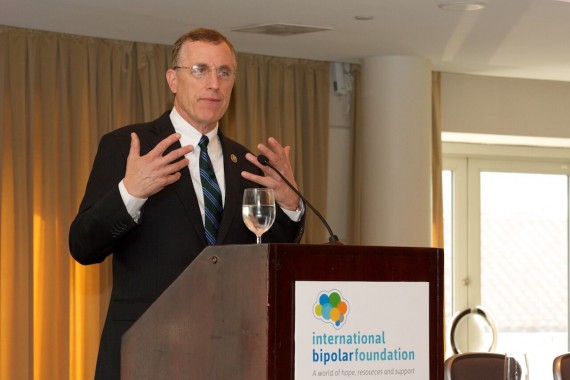 Rep. Tim Murphy discusses his bill at International Bipolar Foundation breakfast (Photo by John David Coppola) 