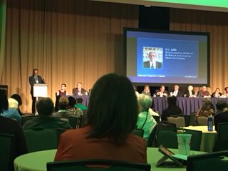 Candidates speaking at Convention 