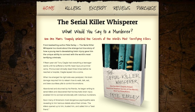 The Serial Killer Whisperer Website - SerialKillerWhisperer.net Screenshot