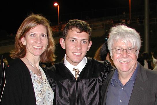 Happier times, from left to right, Cheryl Scott, Phil's mother; Philip McMahon; and Ken Scott, his stepfather.